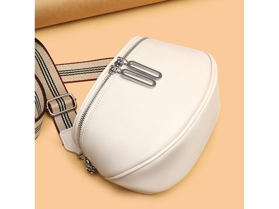 Bolso Bandolera Cruzado (Blanco Beige)