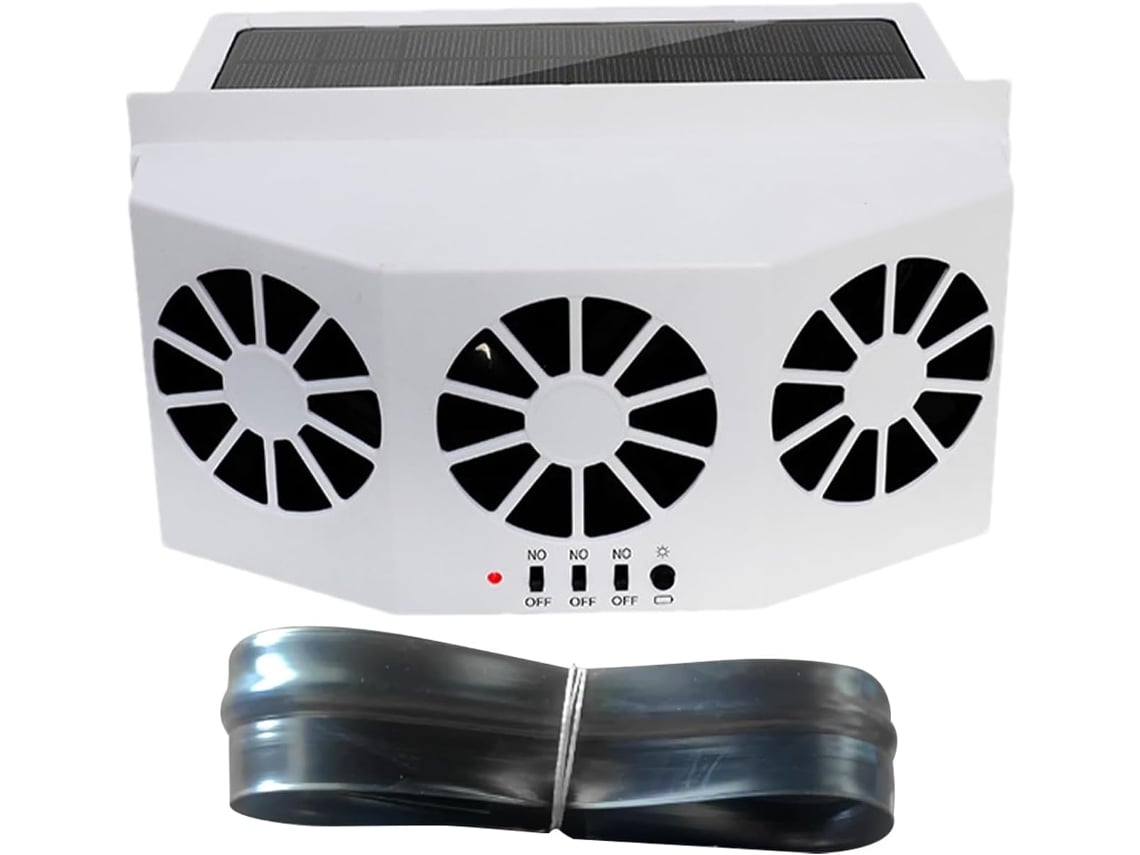 Ventilador De Extracción Para Ventana De Coche Recargable De 1600 Mah