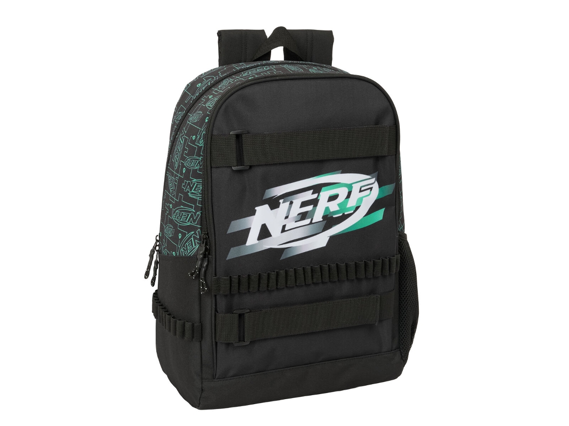Mochila escolar Nerf Game (negra - poliéster 300d)