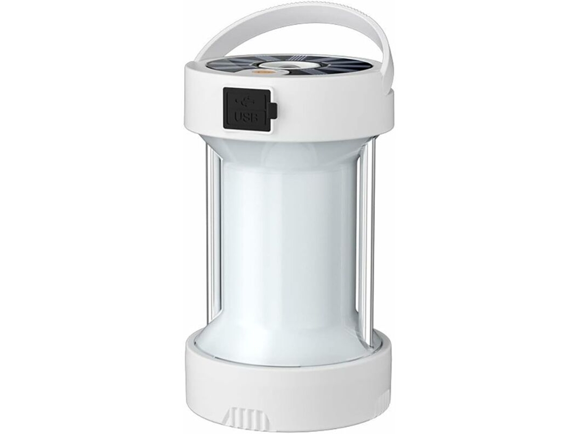 Linterna Solar Led Usb Recargable Para Camping, Lámpara Magnética Portátil, Resistente Al Agua, 4 Modos, Base Magnética Potente*