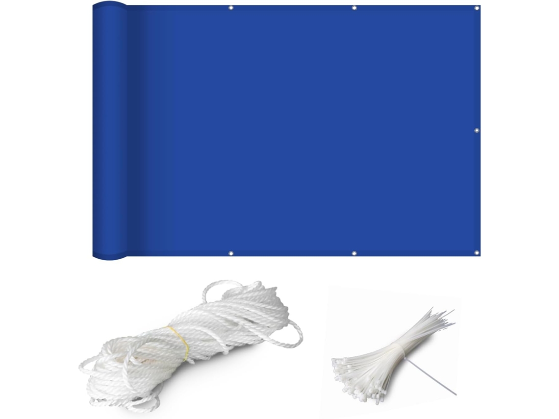 80 X 250 Cm, Pantalla Privacidad, Hdpe, Opaca, Para Balcón, Piscina
