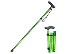 Bastón ajustable - Ligero, de alta calidad, con mango ergonómico, altura ajustable de 85 a 95 cm.