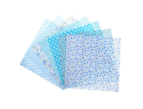 Patchwork Floral Floral Patchwork Tejido Con Tela De Costura De Artesanía De Bricolaje Estándar Variable De Acolchado (Azul)