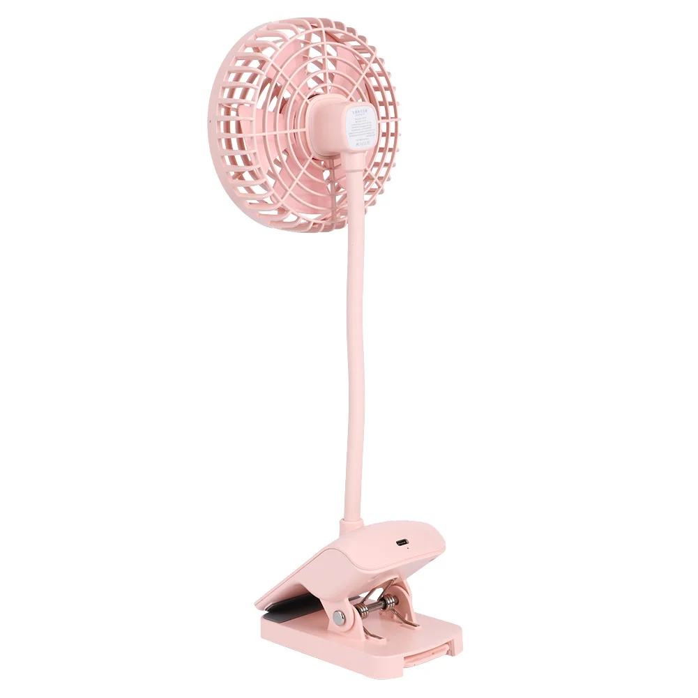 Ventilador De Escritorio Portátil Mini Recargable Por Usb (rosa)