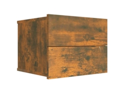 Mesita de Noche 40X30X30 Cm Derivados de Madera Roble Ahumado