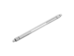 Kit de anzuelos de pesca de aluminio 2 en 1, color plata.