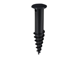 Relaxdays Suporte Para Guarda-sol, Bucha De Terra Para Aparafusar, Adaptadores 32-50 Mm, Plástico, Preto