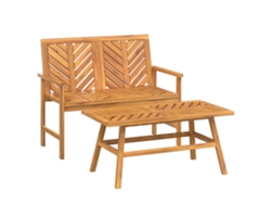 Maison Exclusive - Juego De Muebles De Jardín 2 Piezas Madera Maciza Acacia