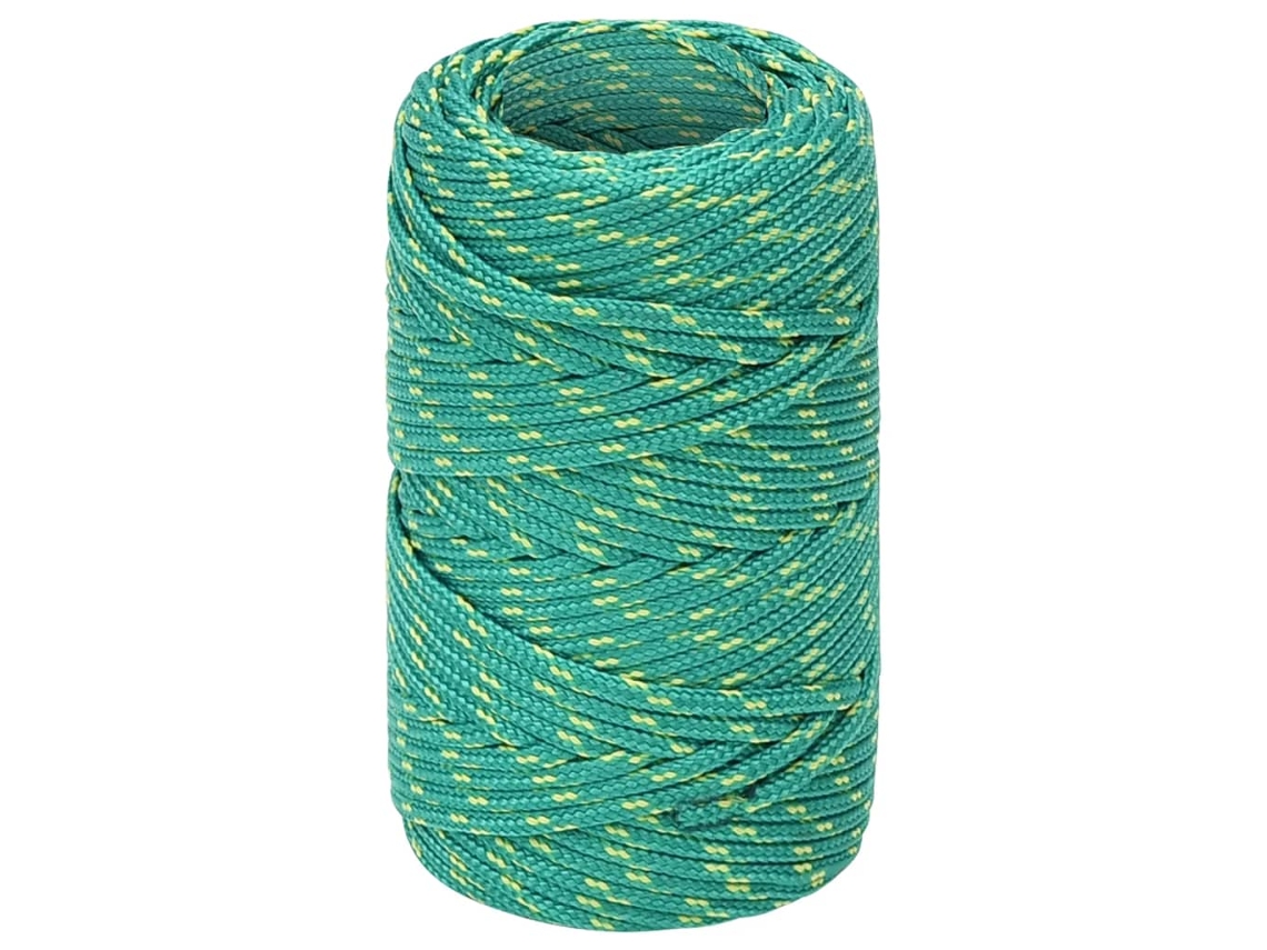 Cuerda De Barco Polipropileno Verde 2 Mm 500 M