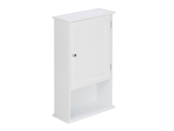 Armário De Banho Relaxdays, 3 Compartimentos, Porta Lamelar, Hbt 70 X 42 X 16,5 Cm, Compacto, Branco