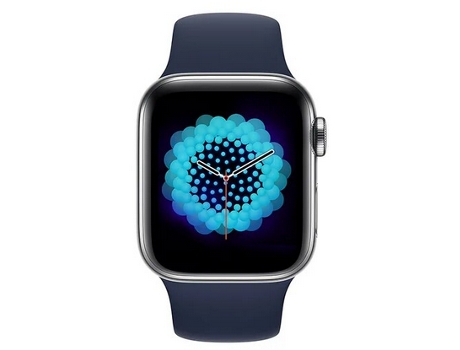 Smartwatch LEMFO I8Pro Max de color azul realiza llamadas telefónicas