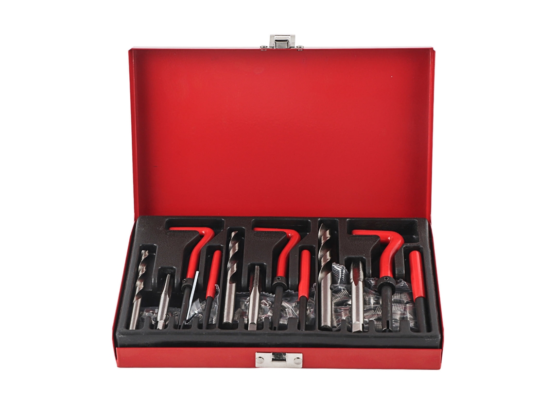 Kit De Reparación De Roscas De 88 Piezas, Acero Aleado, Rojo, 6 Mm-10 Mm, Herramienta Para Taller/garaje.