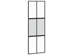 Puerta corredera vidrio VIDA XL templado y aluminio negra (76x205 cm)