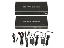 Extensor Kvm Usb De 60 M, Interfaz Multimedia Hd 1080p A 60 Hz Para Tv, Dvd Y Pc, 100-240 V.