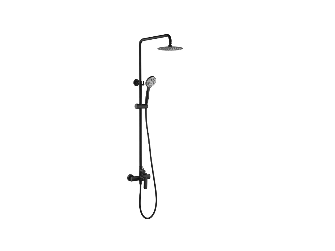 Columna de ducha monomando extensible Color Negro Mate MICE COLLECTION