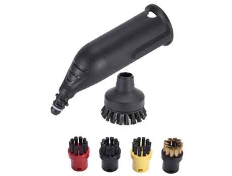 Cepillo redondo para limpiador a vapor Karcher, boquilla de chorro de punto, serie Sc negra completa Sc1 Sc2 Sc3 Sc4 Sc5, boquillas de chorro de de...