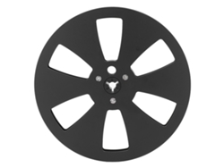 Carrete De Cinta Vacío De Aluminio Metálico De 1/4" (7 Pulgadas) Para Grabadora Teac - Piezas Abiertas - Negro
