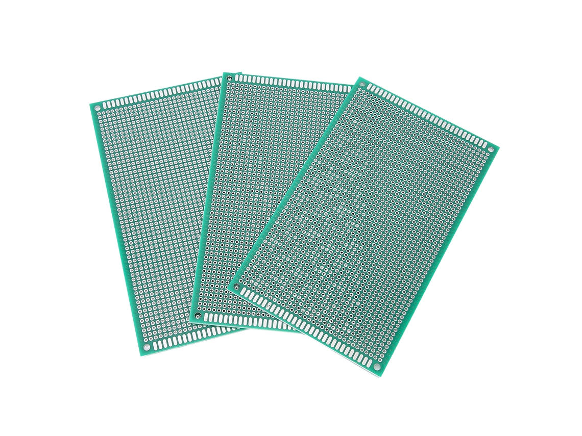 3 Piezas 9x15 Lata De Spray Doble Cara Placa De Circuito Universal Accesorios Equipo Verde