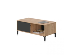 Mesa de centro Brooklyn Gris Antracita - Roble Nodi 100 x 40 x 50cm cm