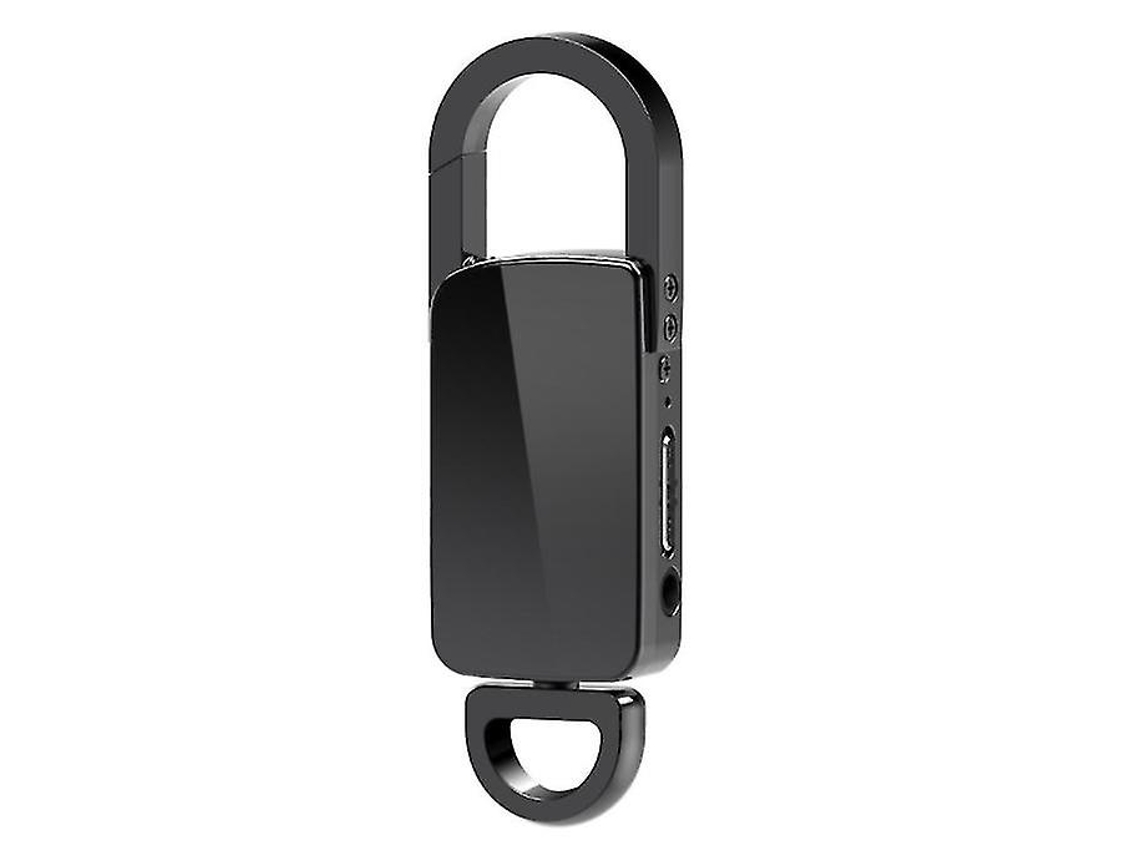 Grabadora de voz con llavero, dispositivo de grabación digital USB para conferencias, 16 GB, Yizhood (negro)