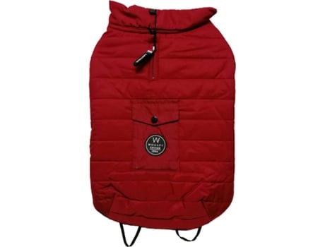 Abrigo para Perros WOUAPY Impermeable (Rojo - Lana - 30 cm)