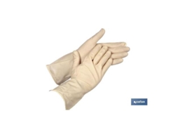 Guante de látex natural no flocado talla 7 venta unitaria