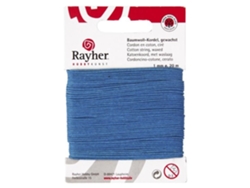 Cordón de algodón encerado azul RAYHER