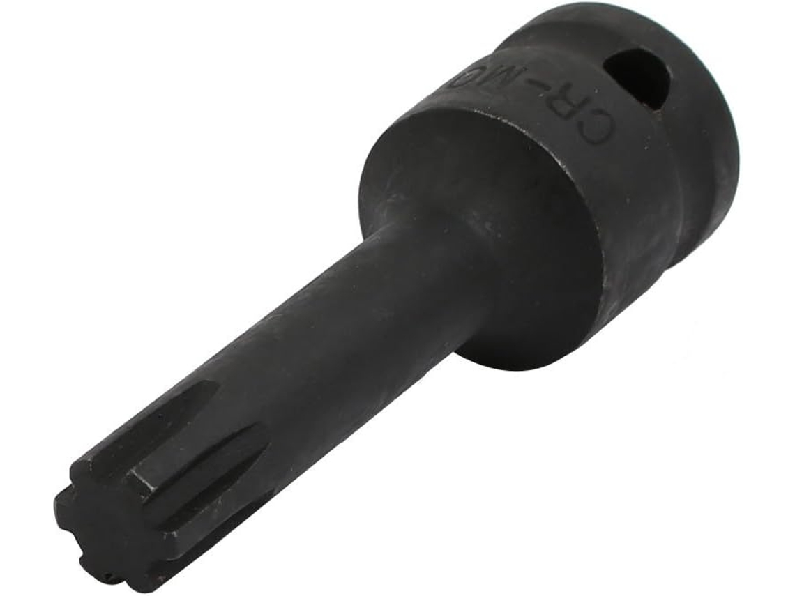 Adaptador de vaso de impacto Ribe Cr Mo de 1/2 pulgada con accionamiento cuadrado MP12, negro CHABERLU