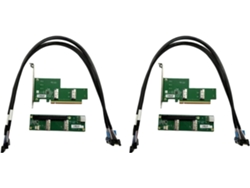 Adaptador De Expansión 2x Pcie 5.0 X16 A Tarjeta Mcio Con Gráficos Discretos Duales Egpu.