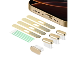 Tapón Protector Contra Polvo Eifson 8 Pack Usb-c Con Tapa De Sonido (dorado)