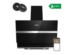 Ciarra Campana Extractor De Pared A+++ 60cm 650m³/h Boost Control Táctil/app Apagado Automático Retardado (5 Min) Negro 736nbk60
