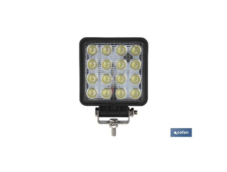 Faro trabajo 16 led 3360lm 6000k 48w, ip67 (10-30v)