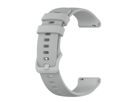 Correa de Silicona 22mm textura de rejilla para Huawei Watch 3/3 Pro/Samsung Amazfit Watch - canoso