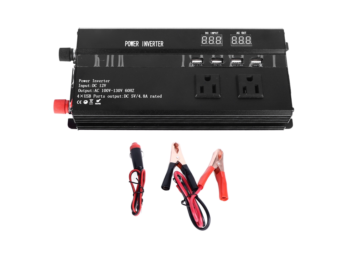 Inversor De Onda Senoidal Modificada 600w 12v A Ac Convertidor Dc Auto Solar Camping Usb Led Hogar