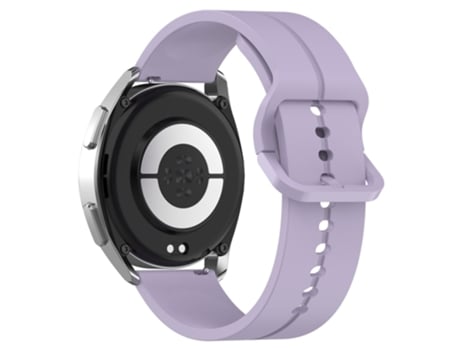 Correa de Silicona 22mm ajustable para Samsung Galaxy Watch 3 45mm/Huawei Watch GT3 SE - púrpura claro