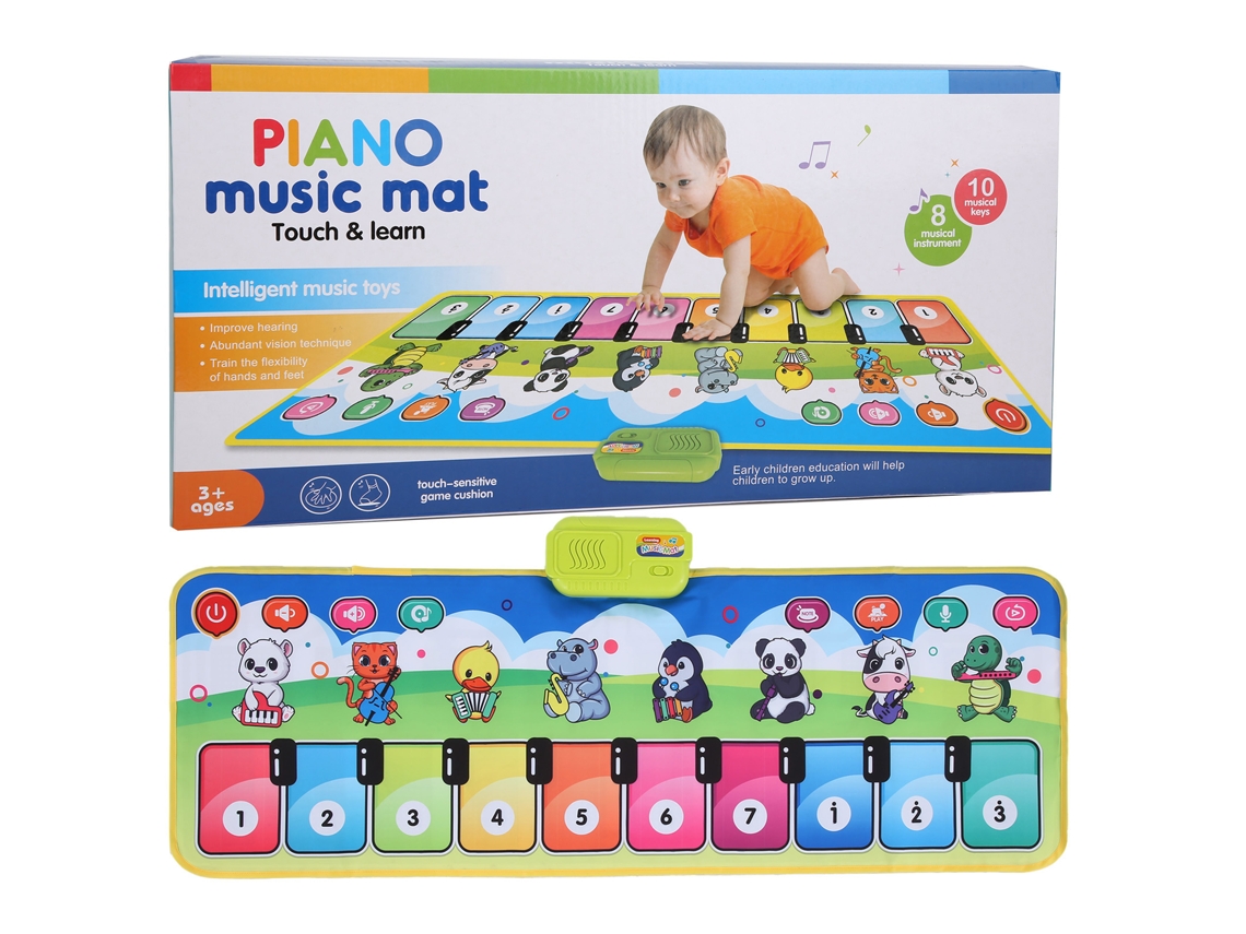 2026 Tapete Musical Piano Para Niños Alfombra De Juego Educativa De 110x36cm Juguetes Para Bebés