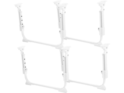 2 Pares De Patas Plegables Autoblocantes En Forma De U Para Escritorio Y Cama.