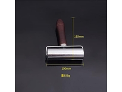 Rodillo De Hierro De 100 Mm Para Cuero Con Mango De Madera - Aplanar Y Pegar Bordes
