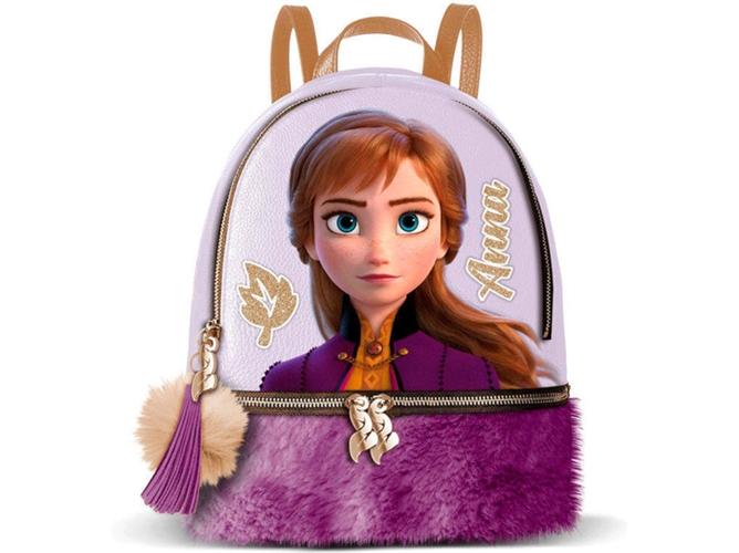 Mochila KARACTERMANIA Frozen 2 Disney Lila y Morado (32.5x20x26.5cm - Poliéster)