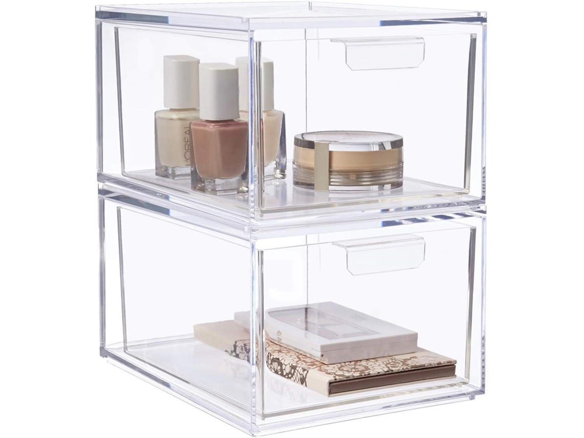Organizadoras de maquillaje transparentes (30x20x20cm) Kofihety