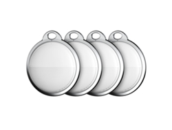 Localizador De Objetos Con Sonido Para Llaves, Cartera, Equipaje, Mascota, Negro/plateado, 4 Unidades*