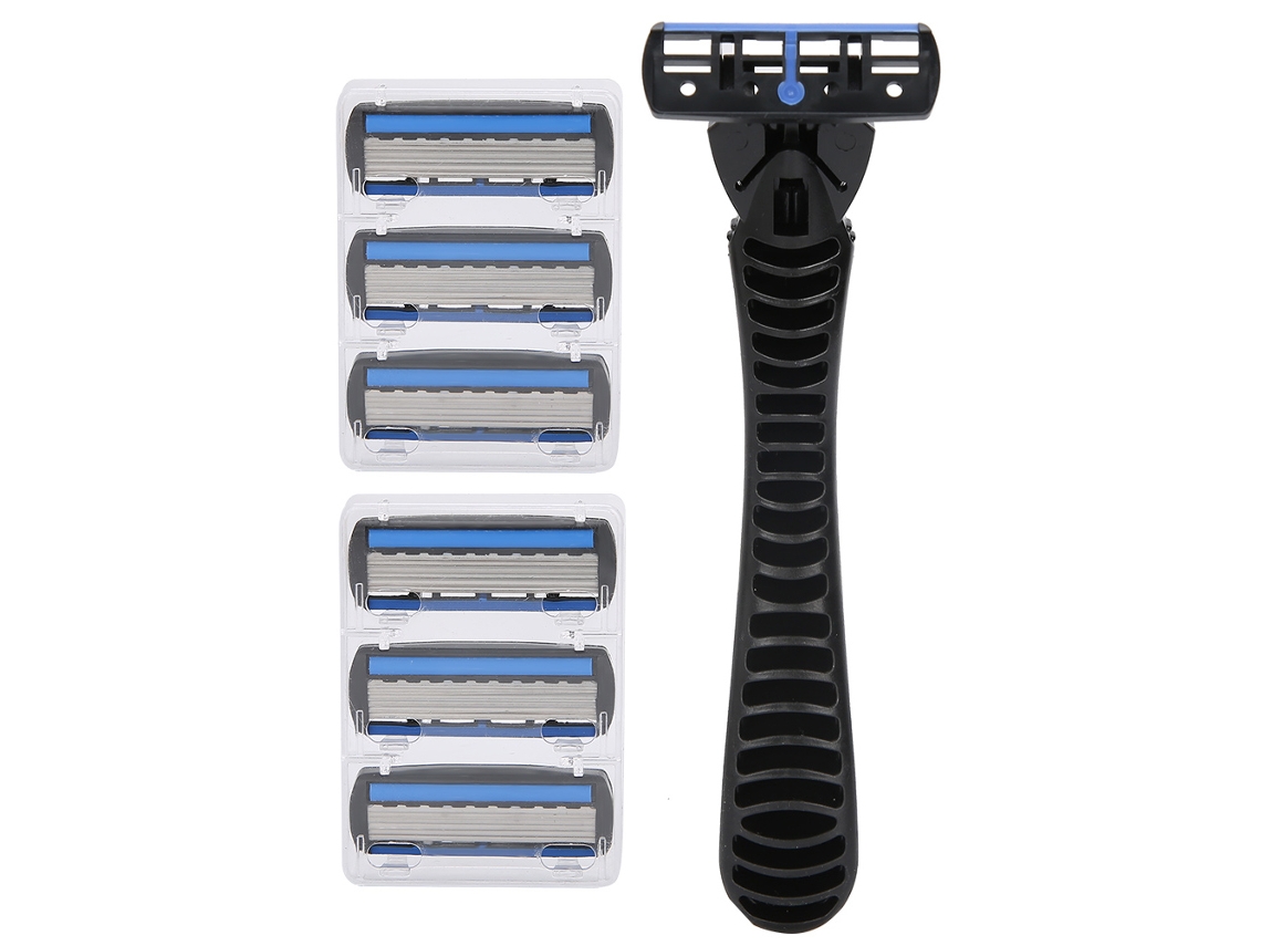 Conjunto De Rasuradoras De Acero Inoxidable Portátil Clásico De Doble Capa Para Hombres
