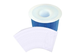 El juego de filtros para piscinas de 10 piezas se puede utilizar para filtrar residuos y hojas.