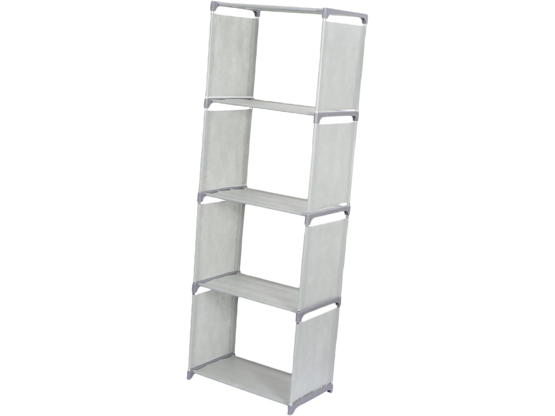 Estantería/librería De Escritorio De Plástico Gris De 5 Niveles