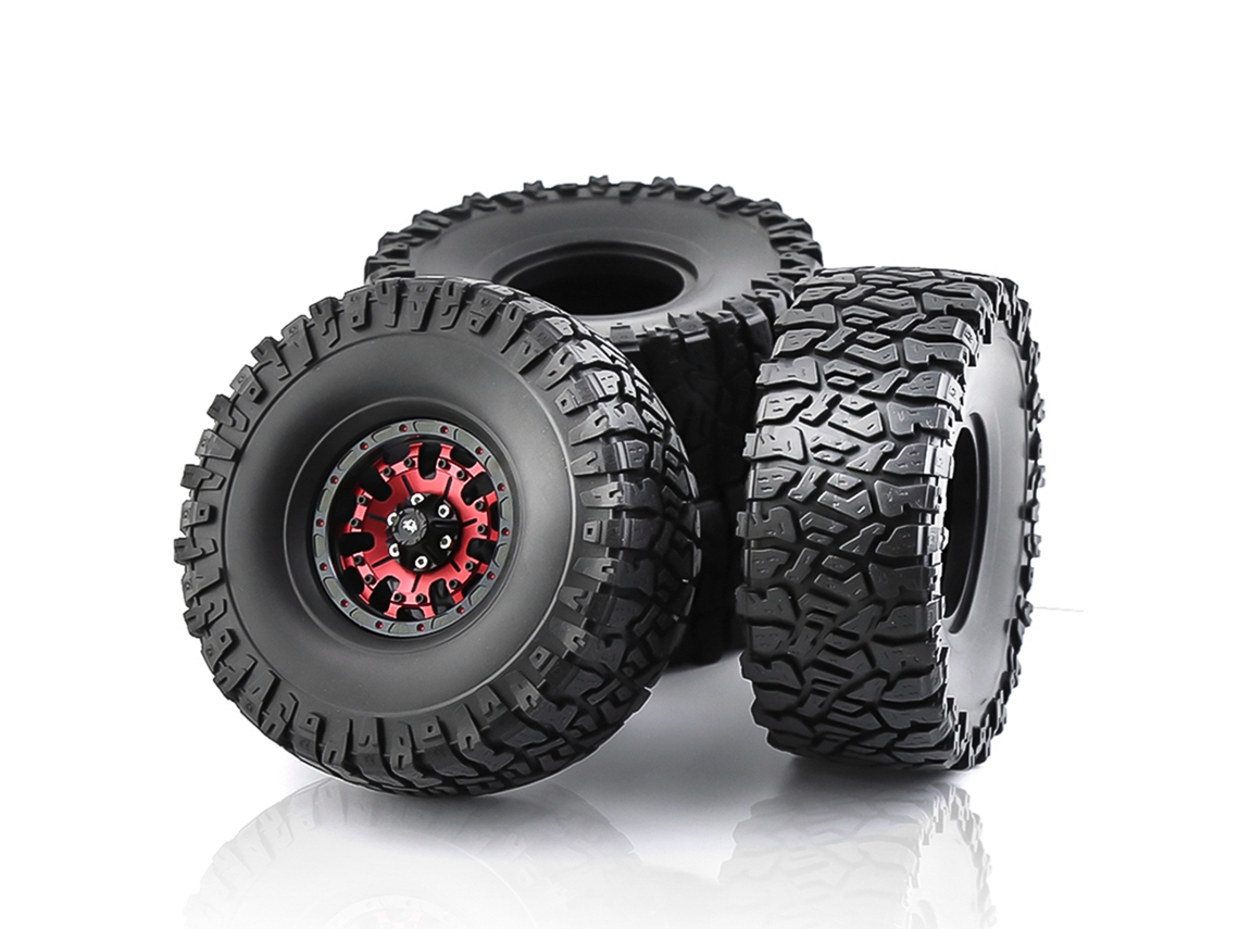 Neumáticos De Goma Para Coche Teledirigido Crawler De 1,9 Pulgadas (120*48 Mm), 4 Unidades, Para Trax4, Axial, Scx10, Wraith, Yikong, Rgt, Wrangler 1/10.