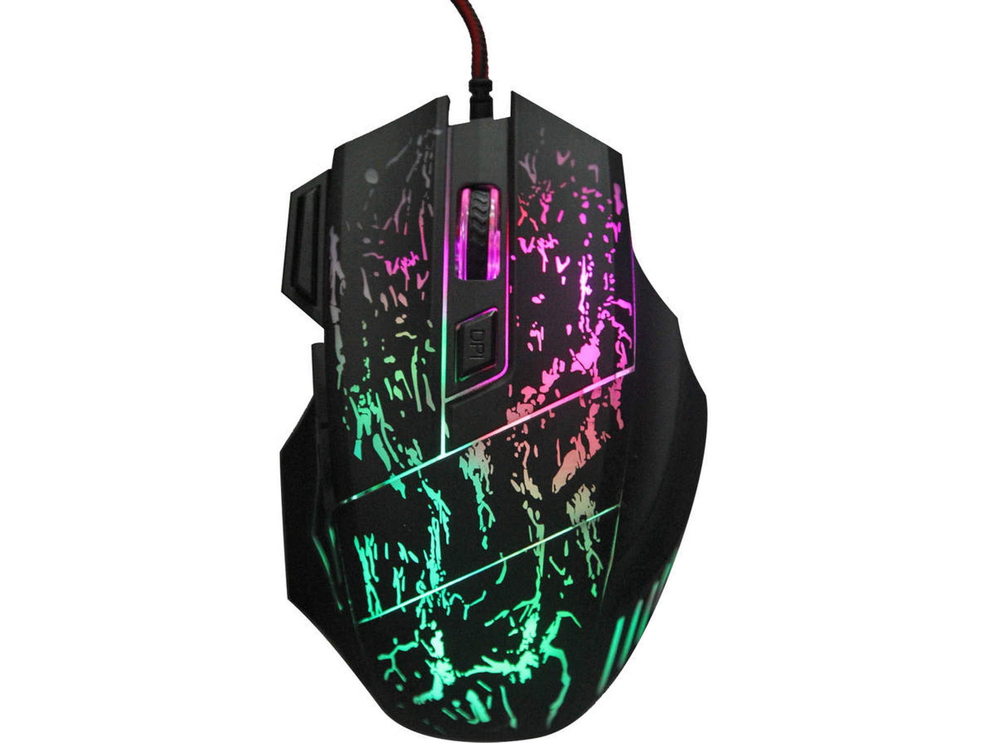Ratón Gaming HXSJ Water Crack 5500 dpi (Negro)