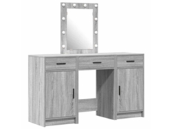 Mesa Tocador | Mesa De Vestidor Gris 50 X 41 X 135 Cm Madera De Ingeniería