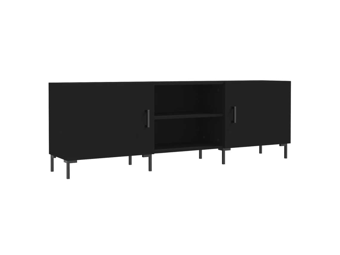 Mueble TV 150x30x50 cm Derivados de Madera Negro MAISON EXCLUSIVE
