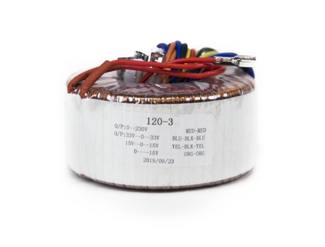Transformador Toroidal 150Va 33V-0-33V + 15-0-15