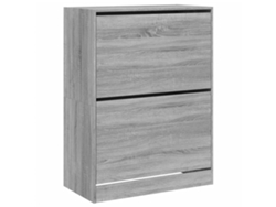 Juego de 2 zapateros con 2 cajones abatibles, gris Sonoma MAISON EXCLUSIVE (80x42x108 cm)